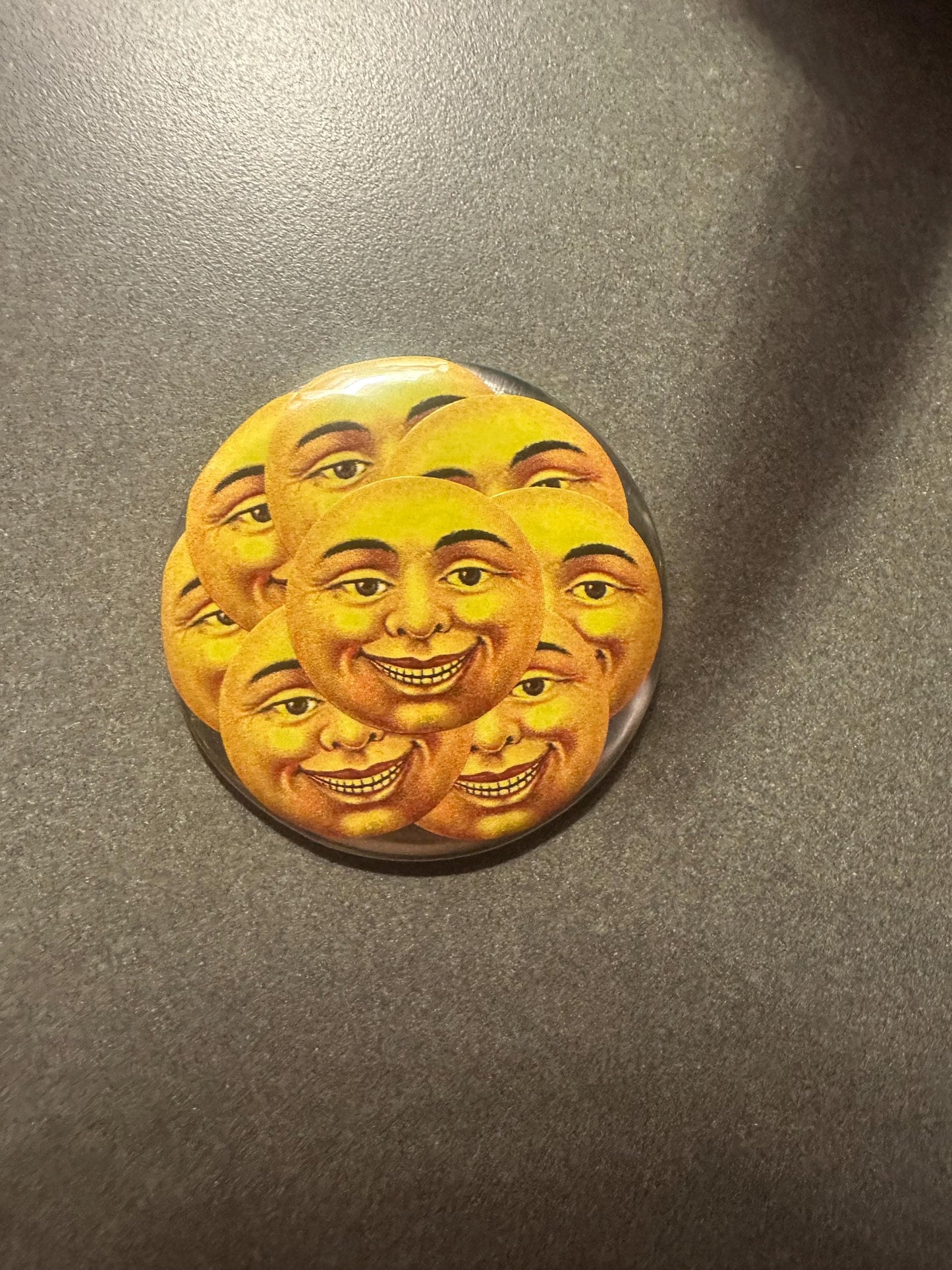 Vintage Creepy Full Moon Pin