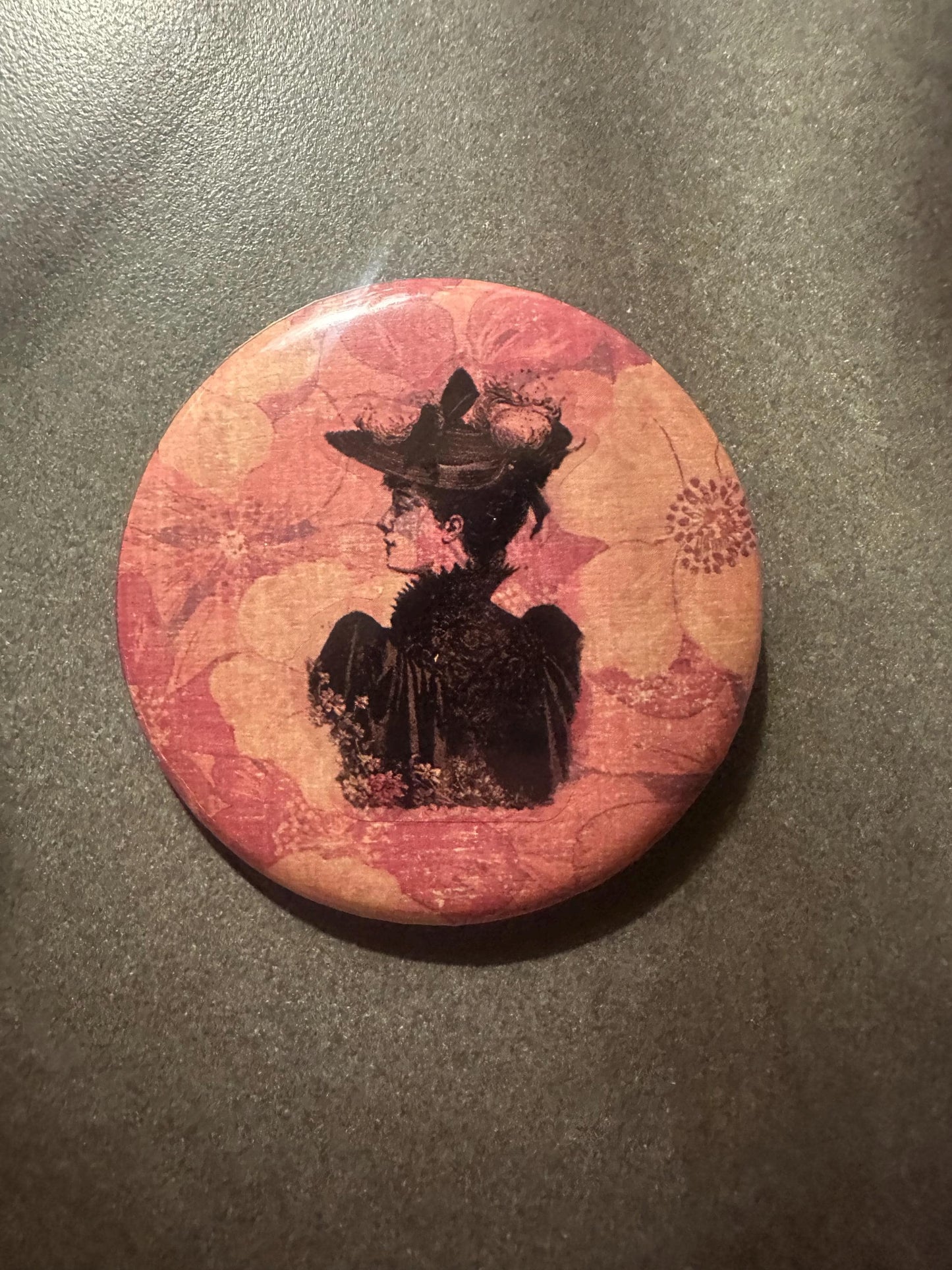 Floral Vintage Woman Pin