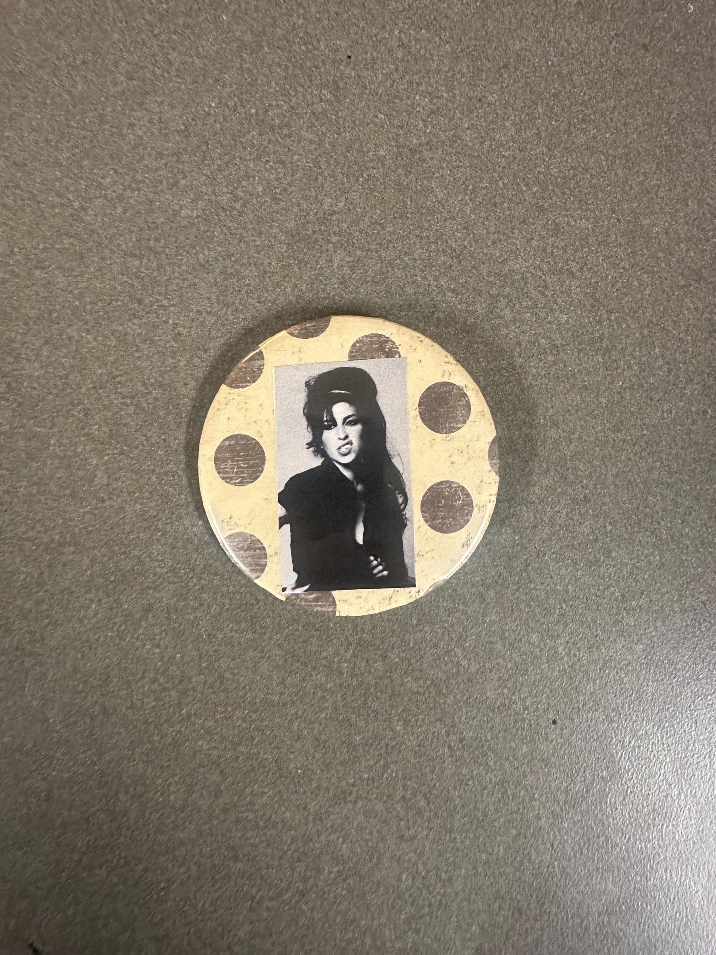 Amy Winehouse Polka Dot Pin
