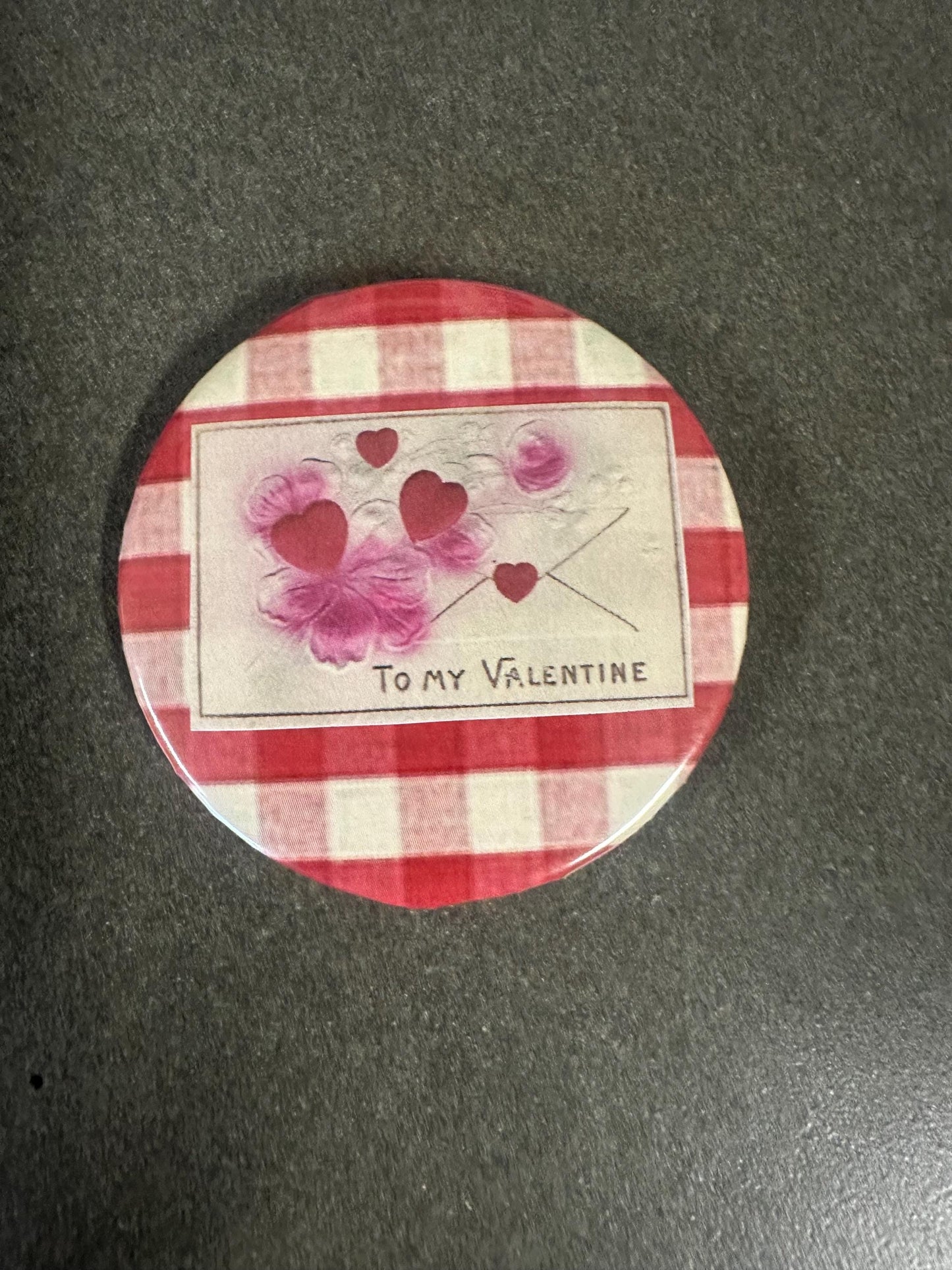 Vintage Valentine’s day Card Pin Set