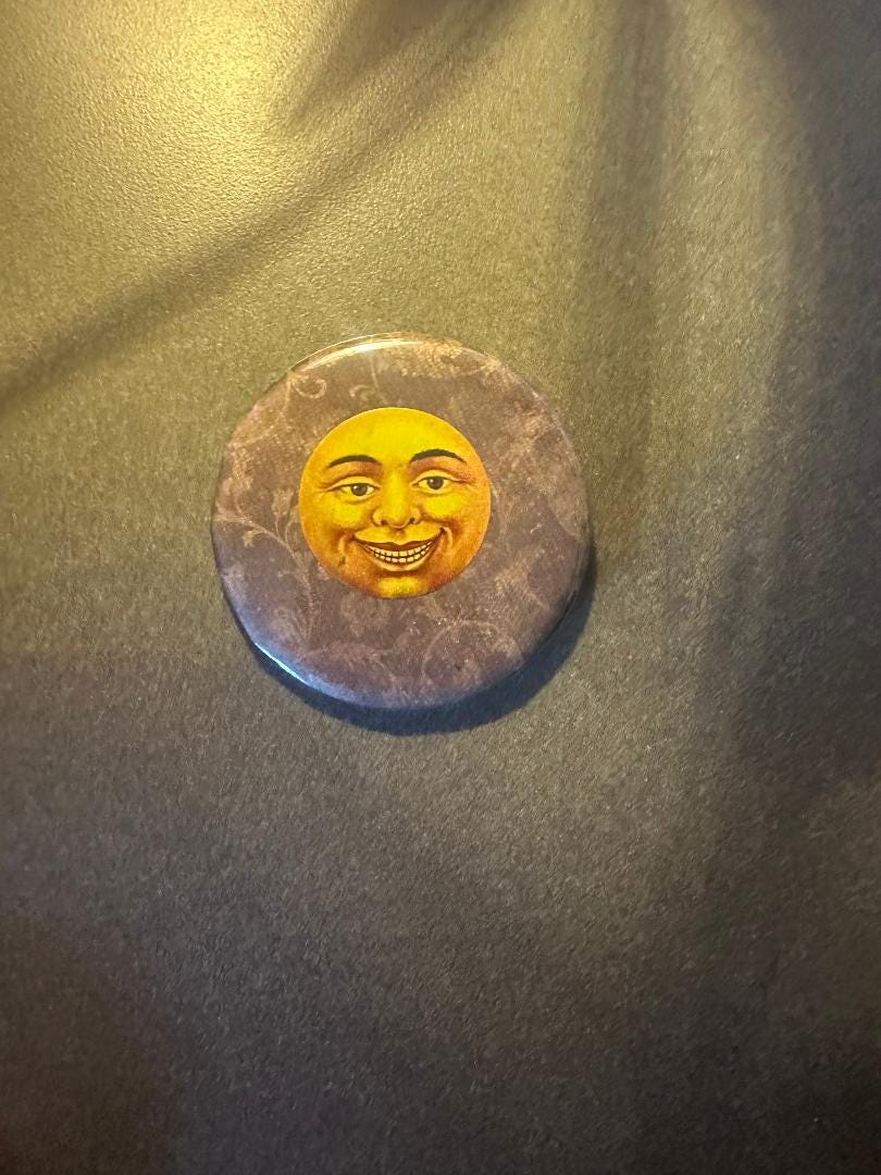Vintage Moon Celestial Pin