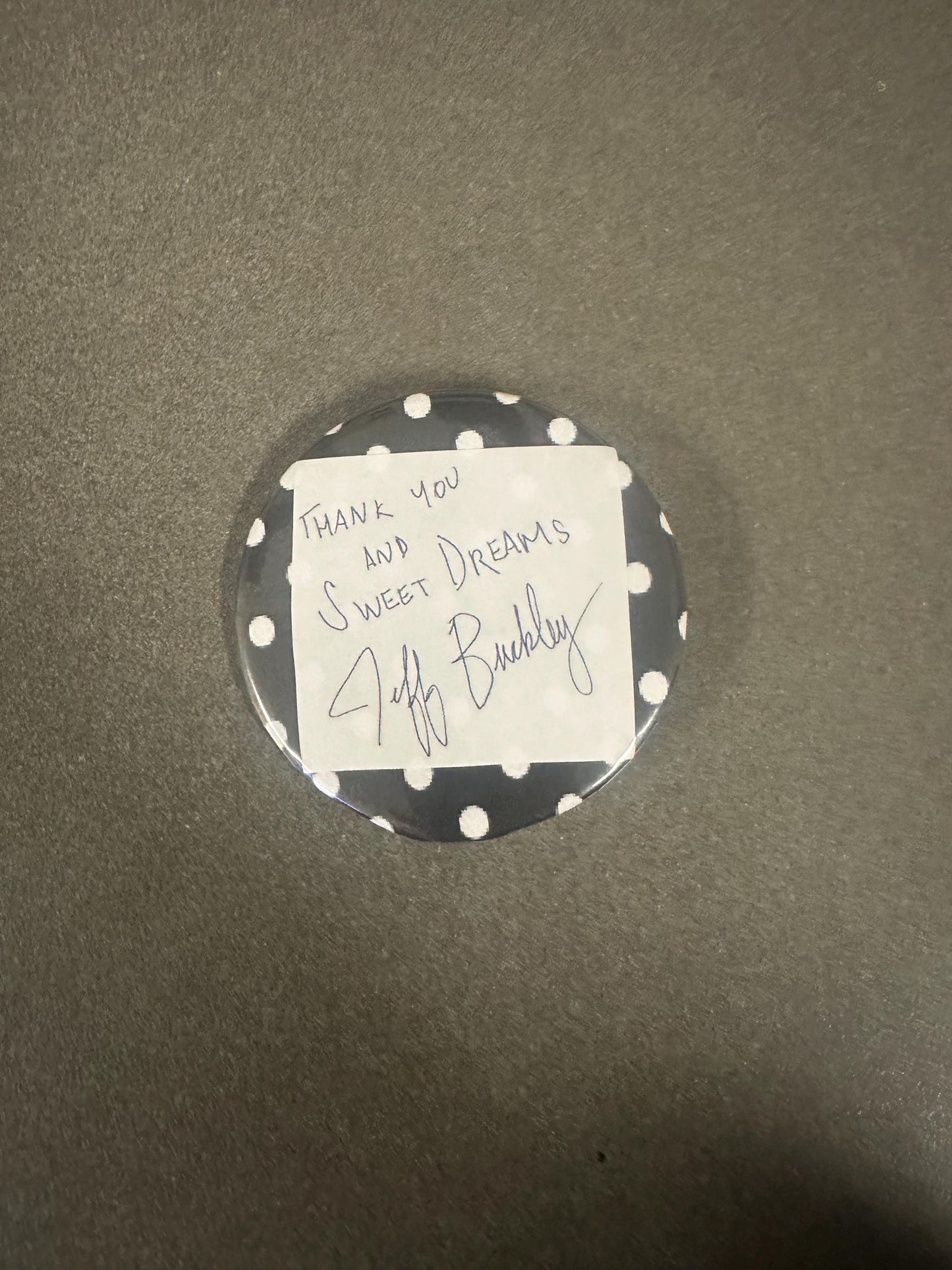 Polka Dot Jeff Buckley Pin