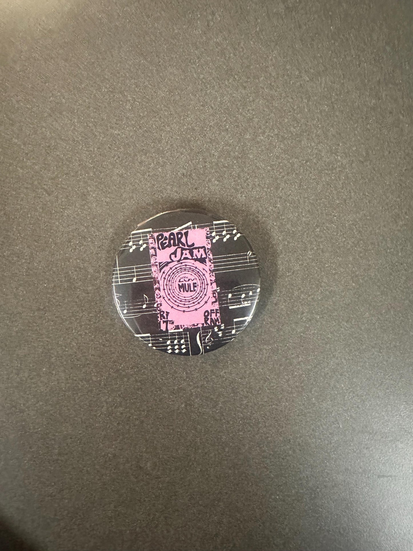 Pearl Jam Pink and Black Pin