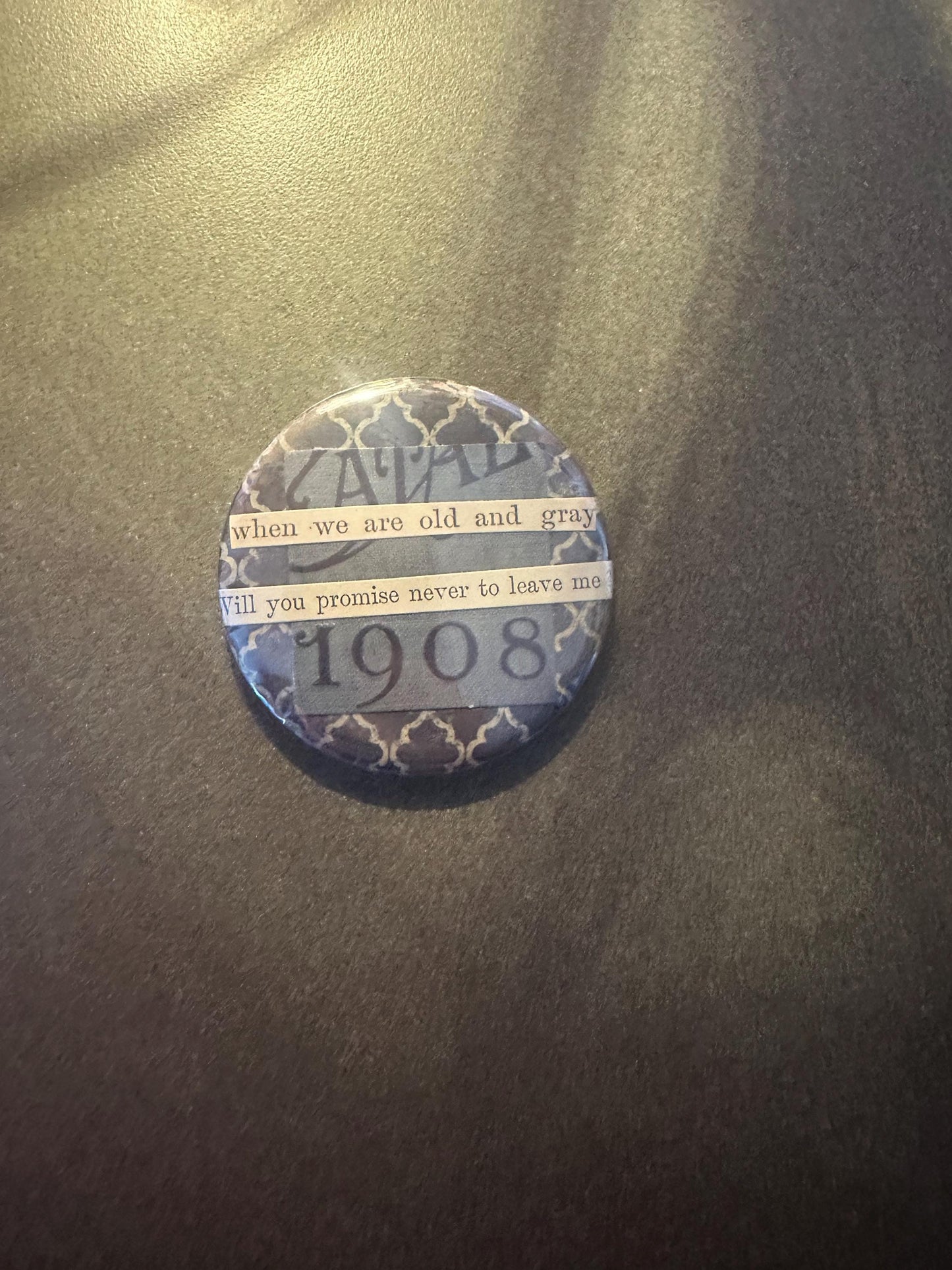 Collaged Vintage Pin