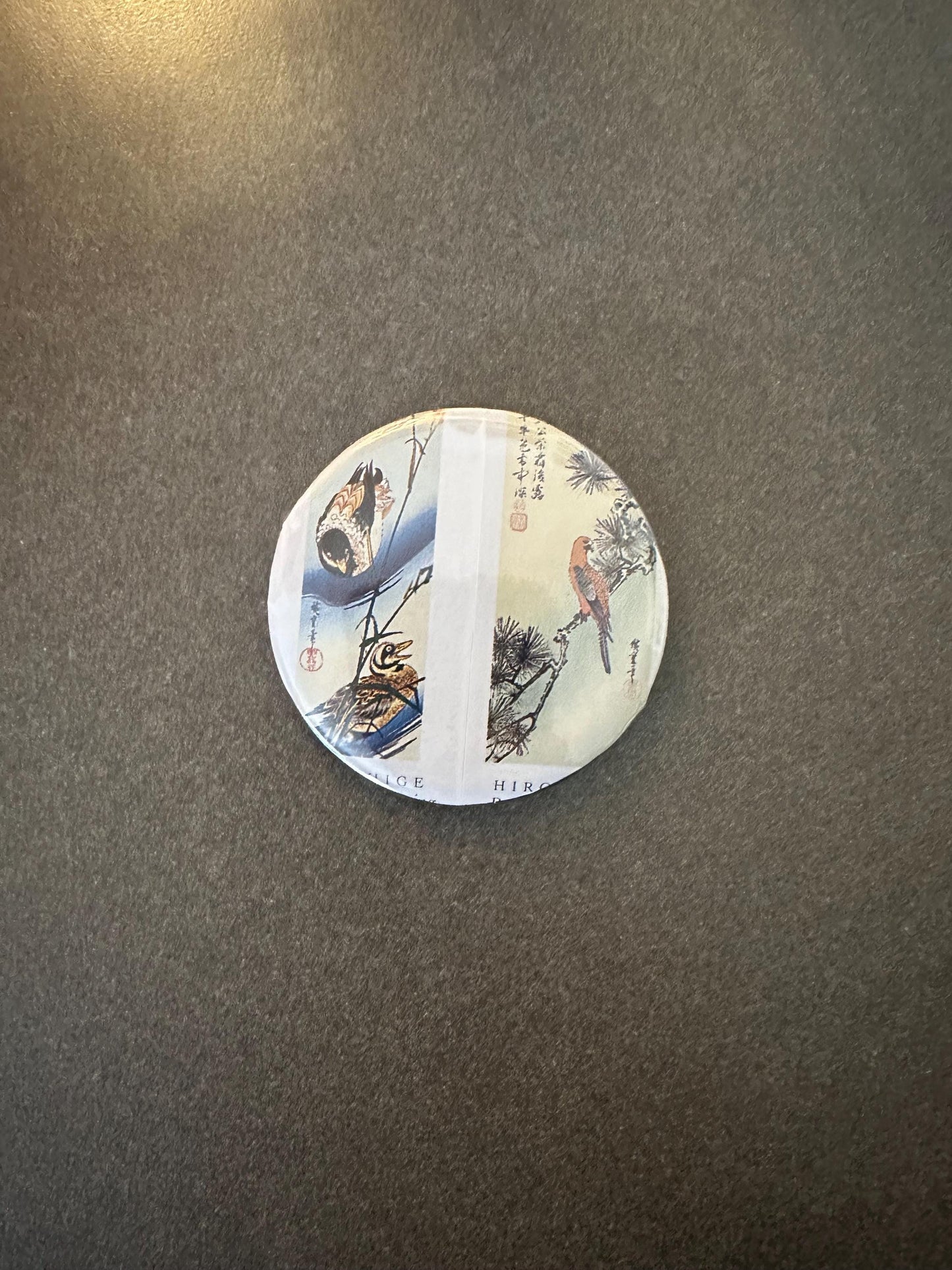 Japanese Bird Painting Pin