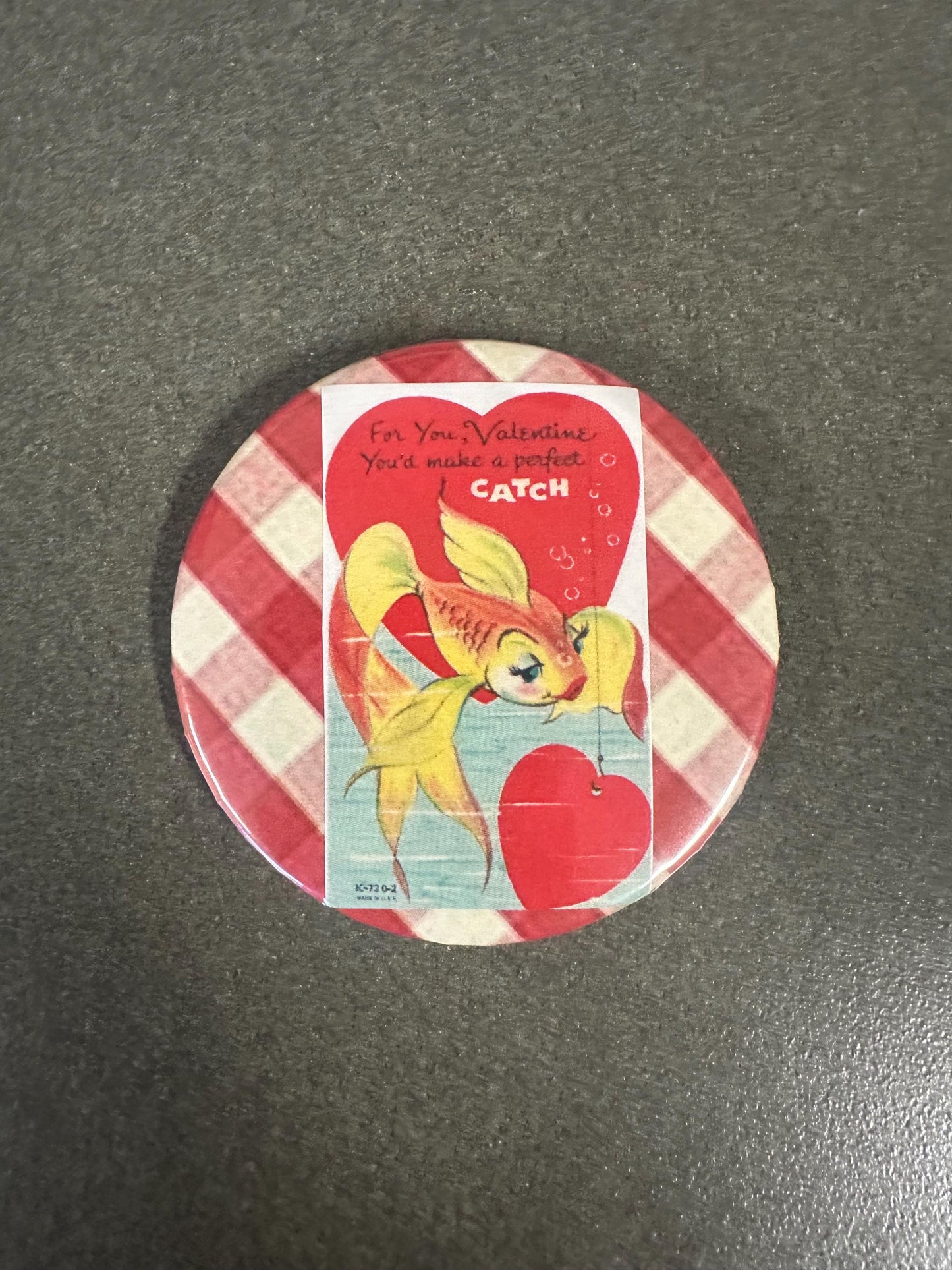 Vintage Valentine’s day Card Pin Set